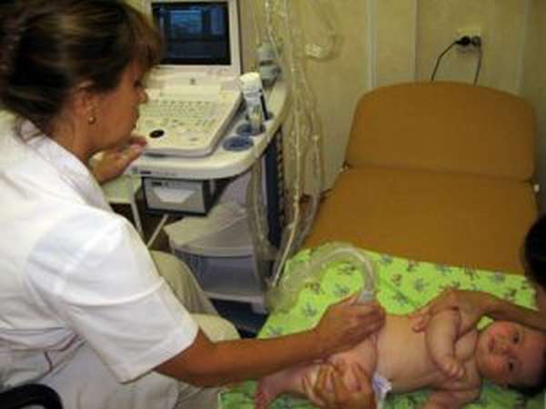 Угол тазобедренного сустава у новорожденного